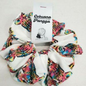 Handmade Women's Scrunchies XL Tiger Head Print
